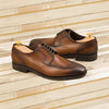 Medium Brown Cognac Goodyear Welted Split Toe Derby