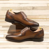 Medium Brown Cognac Goodyear Welted Split Toe Derby
