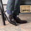 Black Goodyear Welted Split Toe Derby