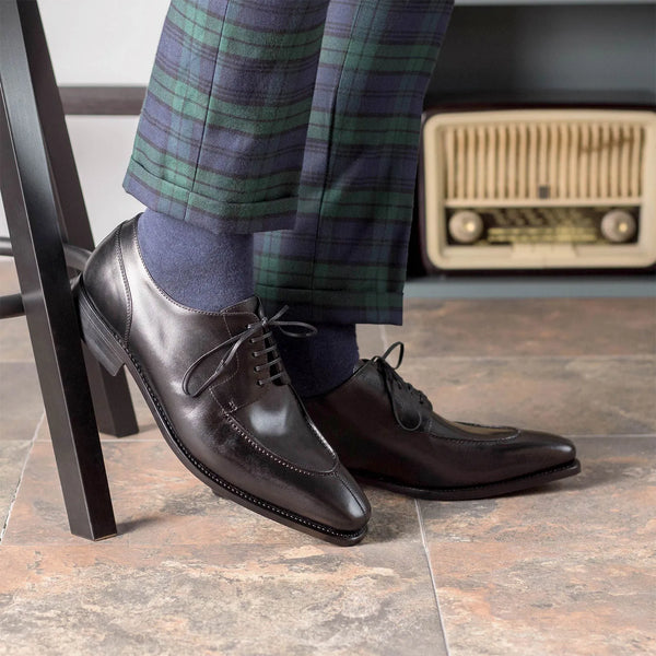Black Goodyear Welted Split Toe Derby