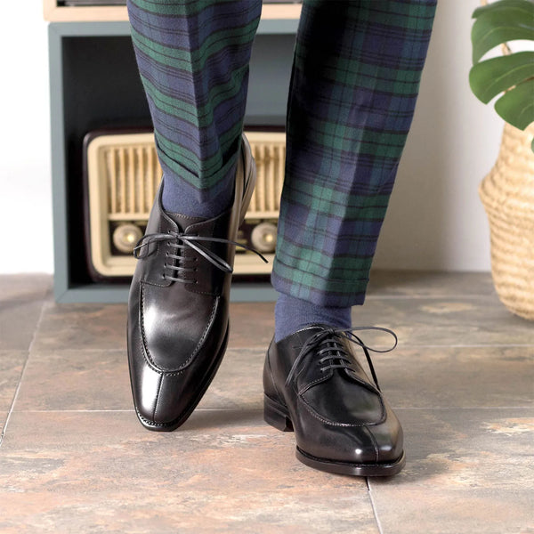 Black Goodyear Welted Split Toe Derby