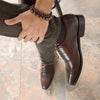 Dark Brown Goodyear Welted Oxford Brogue