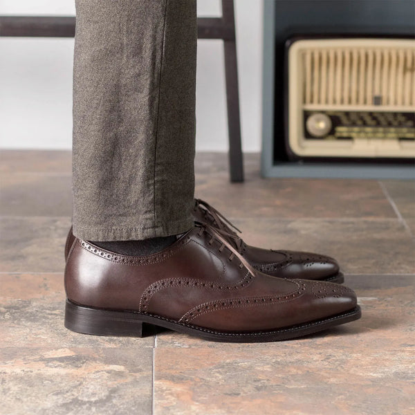 Dark Brown Goodyear Welted Oxford Brogue