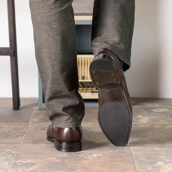 Dark Brown Goodyear Welted Oxford Brogue