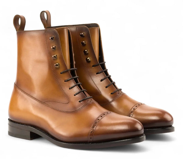 Tan Balmoral Boots