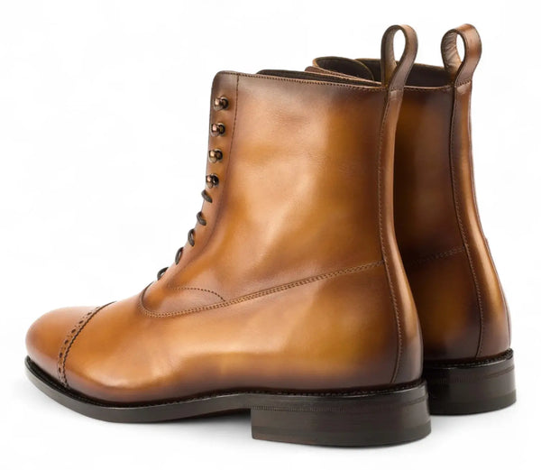 Tan Balmoral Boots