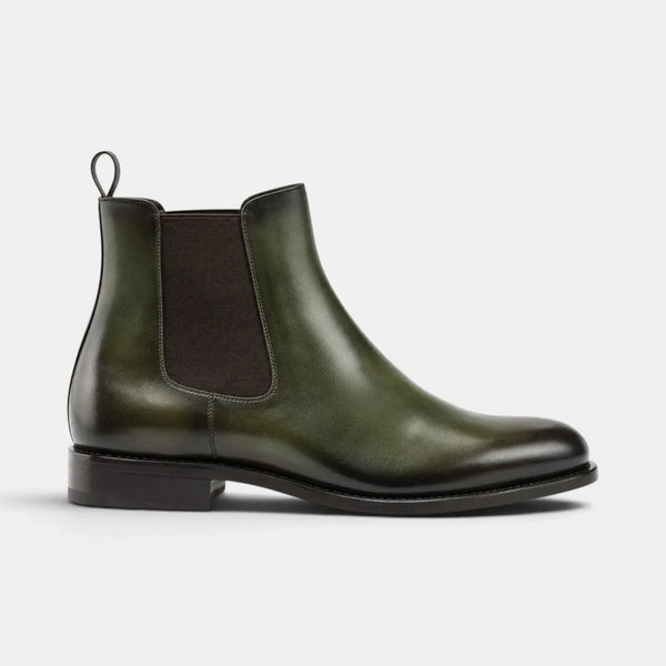 Forest Green Chelsea Boots