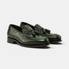 Forest Green Leather Loafers