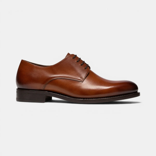 Cognac Plain Derby