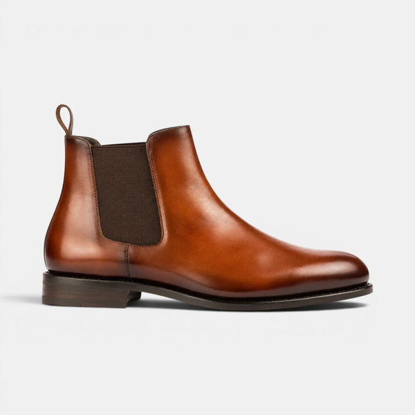 Cognac Chelsea Boots