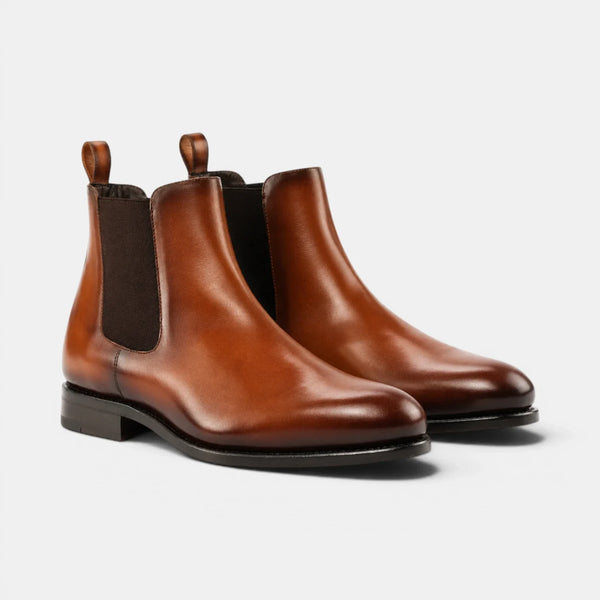 Cognac Chelsea Boots