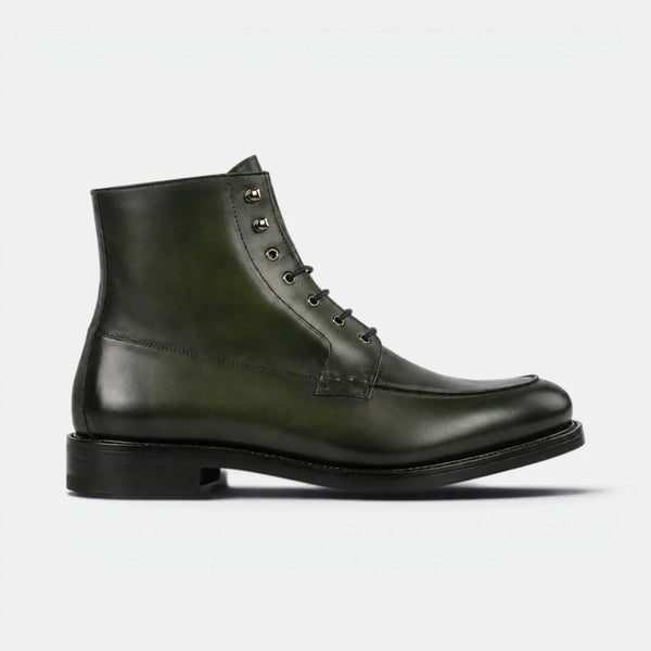 Forest Green Moc Toe Boots