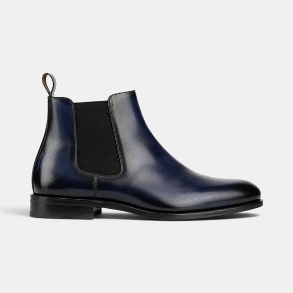 Navy Blue Chelsea Boots