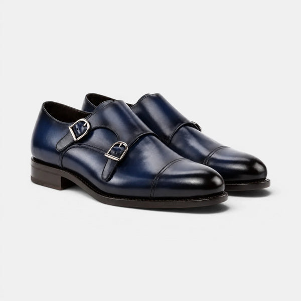 Navy Blue Double Monk