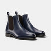 Navy Blue Chelsea Boots