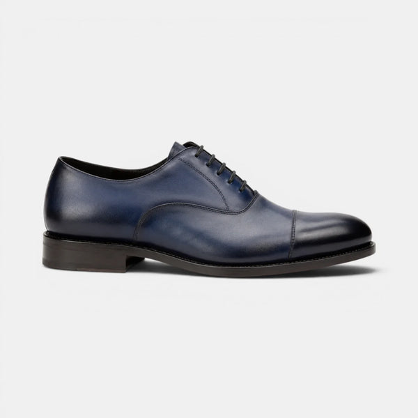 Navy Blue Oxford Cap Toe