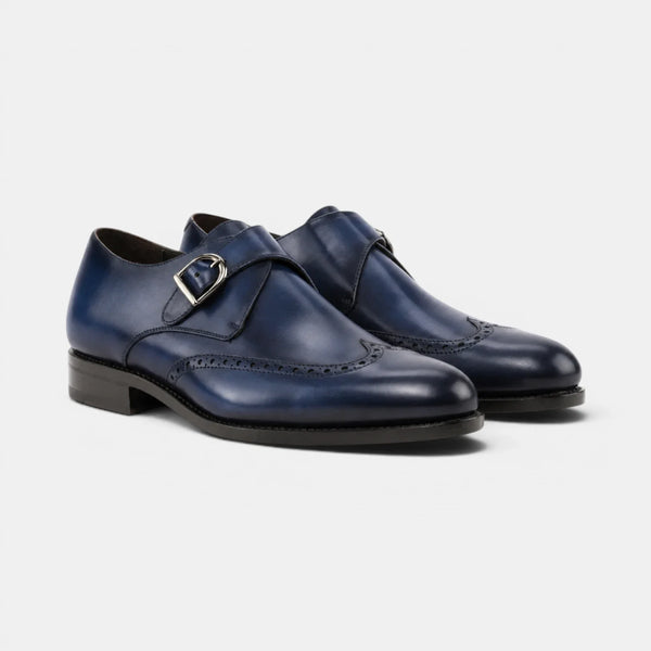 Navy Blue Single Monk