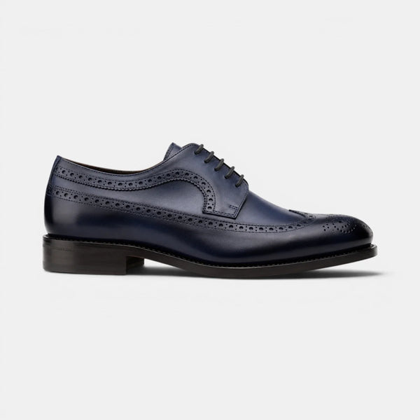 Navy Blue Longwing Blucher
