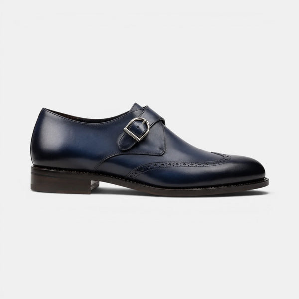 Navy Blue Single Monk