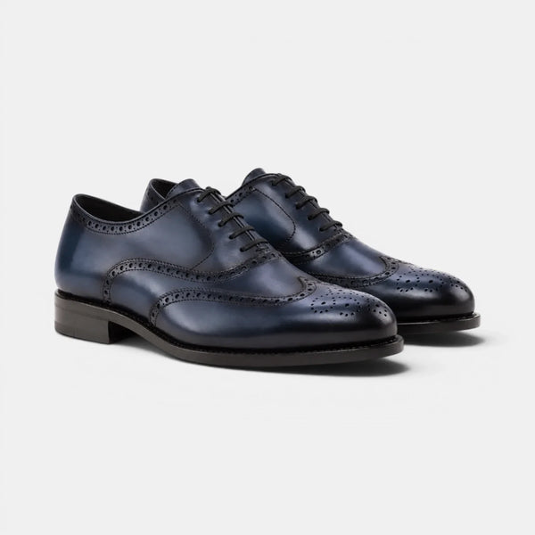 Navy Blue Oxford – Full Brogue
