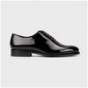Patent Black Wholecut Oxford