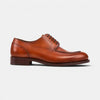 Cognac Derby Split Toe Shoes