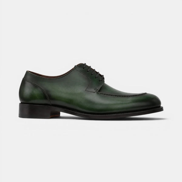 Forest Green Derby Split Toe Shoes
