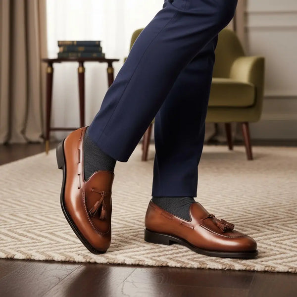 Tan Leather Loafers