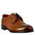 Elegant brown derby for men in smooth leather