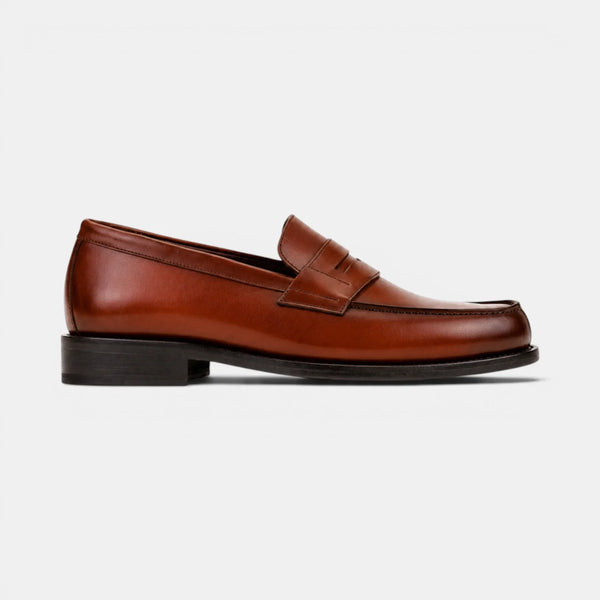 Cognac Penny Loafers