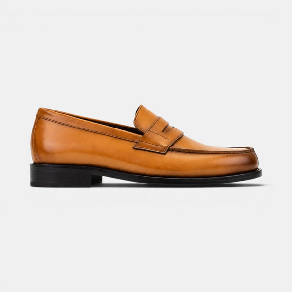 Tan Penny Loafers