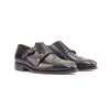 Black Goodyear Welted Double Monk Strap