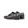 Black Goodyear Welted Double Monk Strap