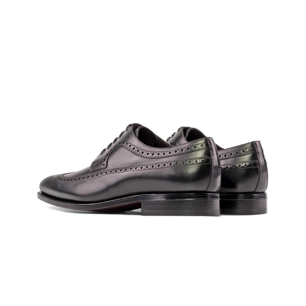 Black Goodyear Welted Longwing Blucher