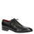 Elegant men's brogues shoes in black leather