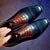 Men's Blue & Brown Leather Oxford Shoes