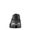 French toe shoes in black leather