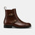 Dark Brown Zip Buckle Boots