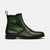 Forest Green Zip Buckle Boots