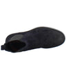 Chelsea boot in blue suede with rubber sole