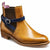 Handmade Men's Tan Brown Leather Jodhpur Boots